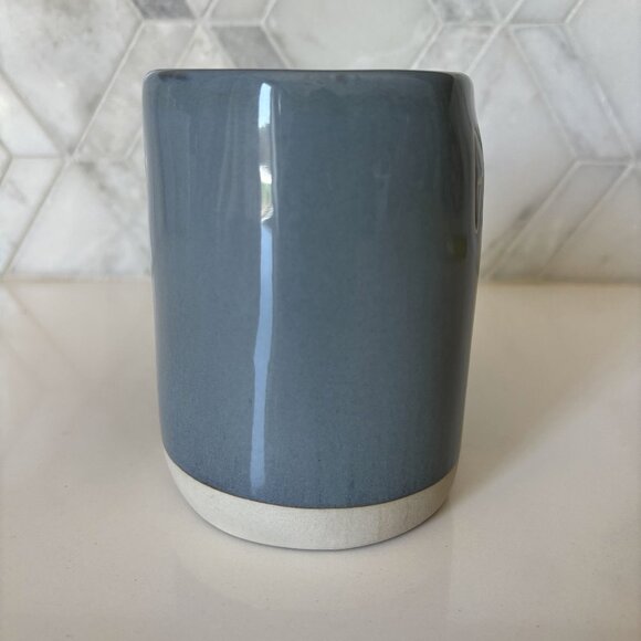 Rae Dunn Grumpy Old Man Blue and White Mug with Tie Tag New Unused - Picture 5 of 10